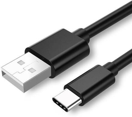SiGN USB-C Kabel 2.4A, 2m - Svart