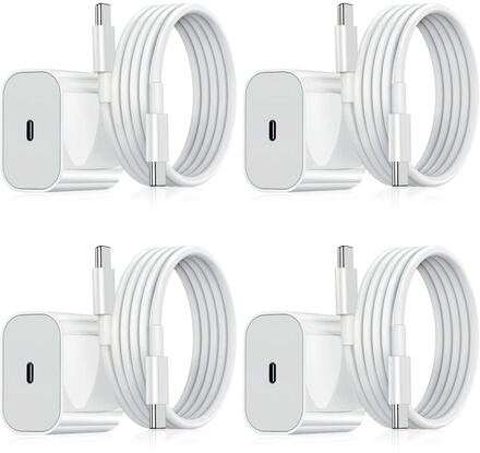 Laddare för iPhone/Samsung - Snabbladdare - Adapter / Kabel 20W USB-C