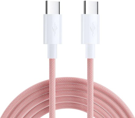 SiGN Boost USB-C till USB-C Kabel, 60W, 2m - Rosa