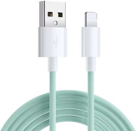 SiGN Boost USB-A till Lightning Kabel, 2.4A, 2m - Grön