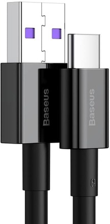 Baseus Superior Fast Charge USB-A to USB-C Cable, 66W, 2m - Black