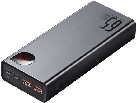 Baseus Adaman powerbank 2x USB / 1x USB Type C / 1x micro USB 20000mAh 65W Quick Charge 4.0 Power Delivery black (PPIMDA-D01)
