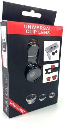 Universal clip lens 3 in 1