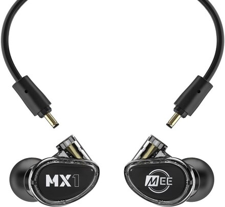 MEE audio MX1 PRO In-Ear hörlurar avtagbara kablar Black/Smoke