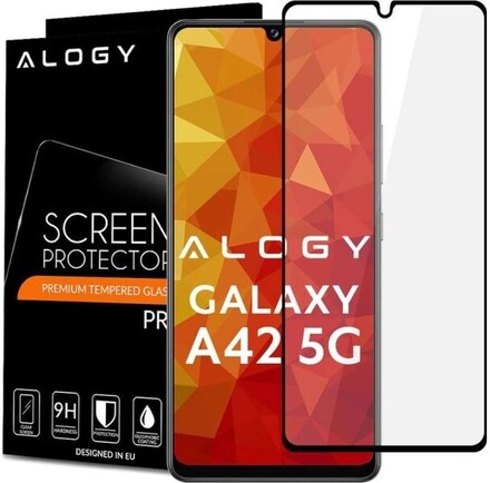 Alogy Glass Alogy Full Glue case friendly for Samsung Galaxy A42 5G Black