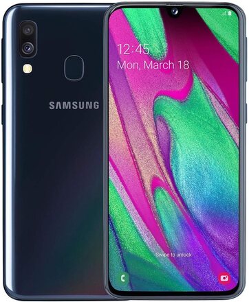 Begagnad Samsung Galaxy A40 64GB Svart - Mycket bra skick