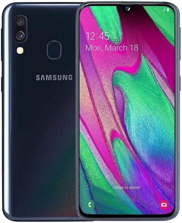 Begagnad Samsung Galaxy A40 64GB Svart - Bra Skick