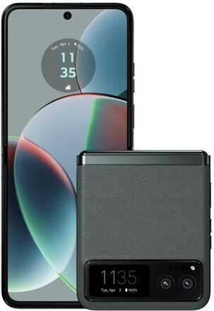 Motorola RAZR 40 - 5G pekskärmsmobil - dual-SIM - RAM 8 GB / Internal Memory 256 GB - pOLED-skärm - 6.9" - 2640 x 1080 pixlar (144 Hz) - 2 bakre kame