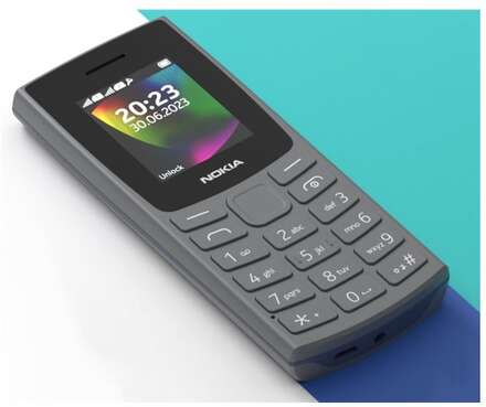 Nokia 105 (2023) - Funktionstelefon - dual-SIM - träkol