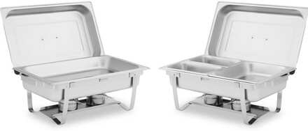 Royal Catering Chafing dish - 2 st. - 2x8 L - inkl. GN-behållare - Royal Catering