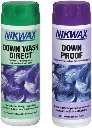 NIKWAX DOWN WASH DIRECT 300 ML + NIKWAX DOWN PROOF 300 ML