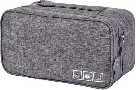 Travel Waterproof Storage Bag Underwear Storage Finishing Bag(Gray)