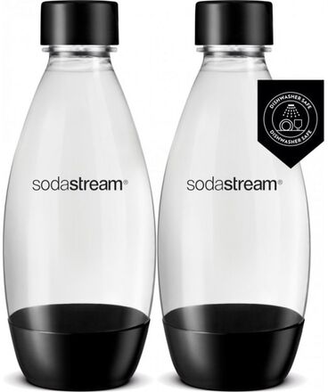 Sodastream DWS Fuse -drickflaska, svart, 2 st