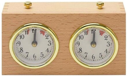 DT05a Retro Wood Shell Chess Clock Mechanical International Chess Clock