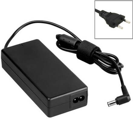 EU Plug AC Adapter 19.5V 4.1A 80W for Sony Laptop, Output Tips: 6.0x4.4mm