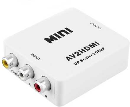 INF RCA till HDMI adapter / signalomvandlare Vit