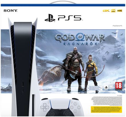Sony PlayStation 5 (PS5) (God of War Ragnarök) 825GB (Fyndvara)