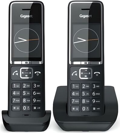 GIGASET Sladdlös telefon Comfort 550 Duo Svart