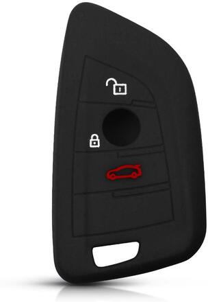 Bilnyckelväska i silikon med 3 knappar till BMW