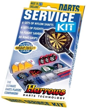 Harrows Darts Darts Service Kit, Tillbehörskit för dart, Multifärg, 59 styck