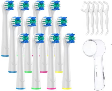 18-pack set kompatibla ORAL-B tandborsthuvuden för tandborste