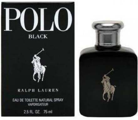Ralph Lauren Polo Black Edt Spray - Mand - 75 ml (This woody fragrance is modern and advanced, with notes of mango, Spanish sage, silver armoire, pat