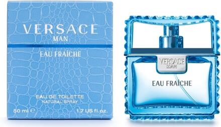 Versace Man Eau Fraiche Edt Spray - Mand - 50 ml (Eau Fraiche has a Mediterranean quality with some woody notes. Top notes include lemon, bergamot, r