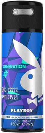 Playboy Generation# For Him 24H Deodorant Body Spray 150ml