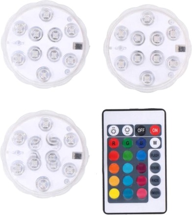 Grundig LED RGB Spotlight med fjärrkontroll 3-pack