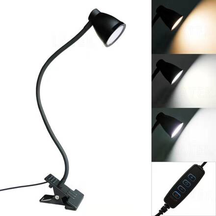 INF Dimbar LED läslampa/klämlampa 3000-6500K