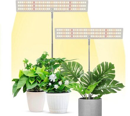 INF Justerbart LED-växtljus för inomhusväxter 3 ljuslägen, 4 dimningsnivåer