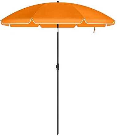 Garden Parasol - Beach Parasol - Ø 200 cm - Solskydd - Orange