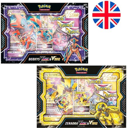 Pokemon Trading Card Game Samlarkortsspel Deoxys Vmax Och Zeraora Vmax Pokémon Engelska Blister Flerfärgad