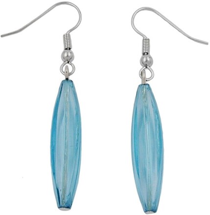 HOOK EARRINGS TURQUOISE TRANSPARENT