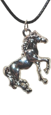 Halssmycke - Silver häst - 42cm halsband