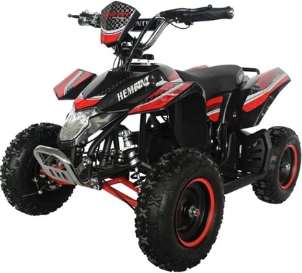 El-fyrhjuling / Mini-ATV för barn 500W | 36V 12Ah batteri - Svart/röd