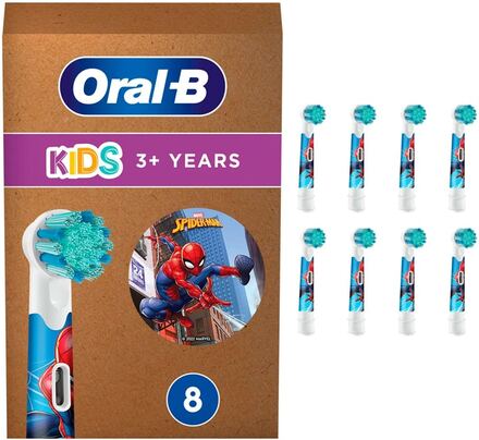 Oral-B Kids Spiderman tandborsthuvuden - 8-pack