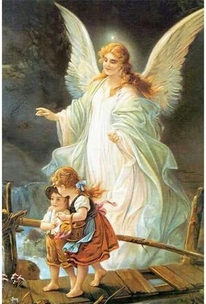 Full 5D DIY Diamond Painting Cross Stitch "Guardian Angel" Broderi Mosaic Rhinestone Home Dekorera