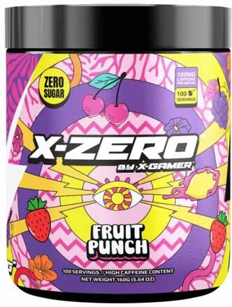 X-Zero Fruit Punch - 100 Serveringar