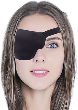 INF 3D ögonmask för höger öga med justerbart spänne Svart