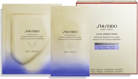 Shiseido Vital Perfection LiftDefine Radiance Face Mask Set - Dame - 6 Piece