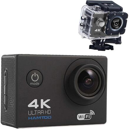 Actionkamera med Dykhus - 4K Ultra HD & WiFi