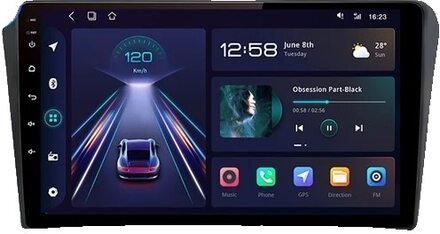 Toyota Avensis bilradio, Multimedia Navigation, Android Carplay Stereo, WIFI 1GB-32GB B-2