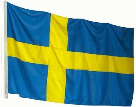 Flagga Sverige för flaggstång