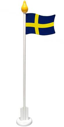 Bordsflagga 30 cm trä flagga Sverige