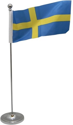 Bordsflagga / Svensk Flagga - Sverige - i Metall
