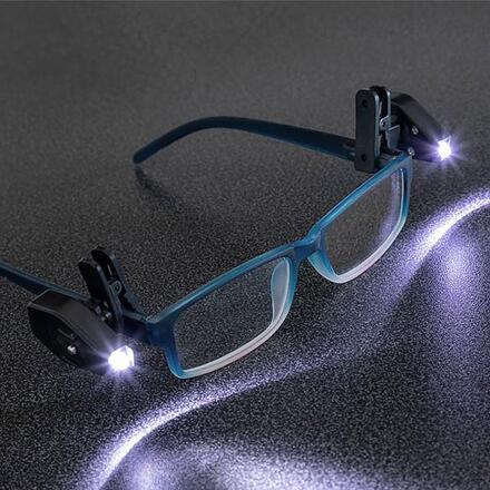 LED-lampa för Glasögon - Fäst direkt på glasögonen