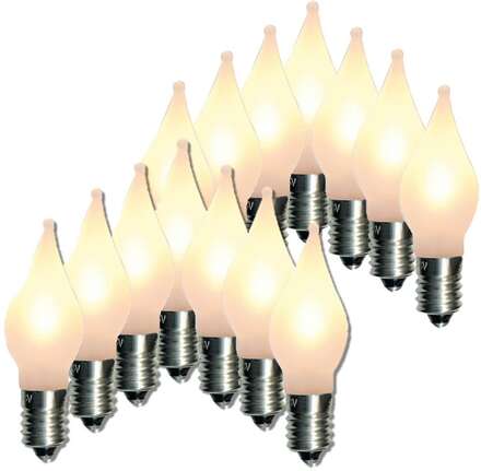 14-pack LED-lampor till Adventsljusstake Elsnåla E10 Uni 10-55V