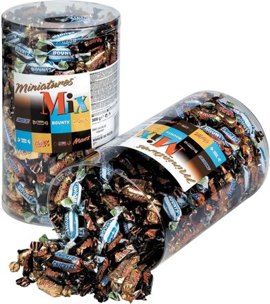 Chokolade Mars Miniatures Mix 3 kg (296 stk.)