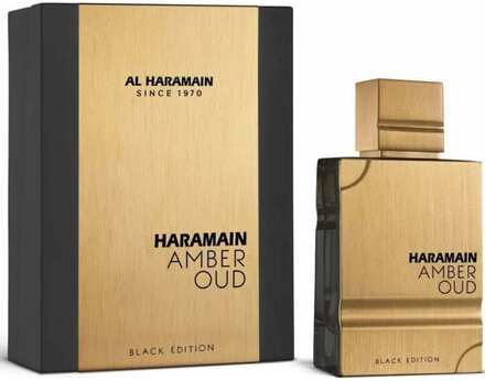 Parfym Unisex Al Haramain EDP Amber Oud Svart Utgåva 200 ml - Lyxig doft med orientaliska noter av amber och oud.